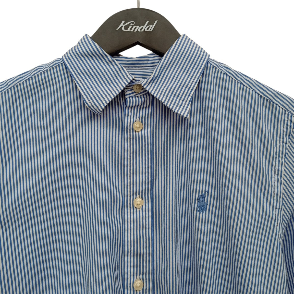 POLO RALPH LAUREN ワンポイントストライプシャツ 古着・中古-5枚目のアイテム画像