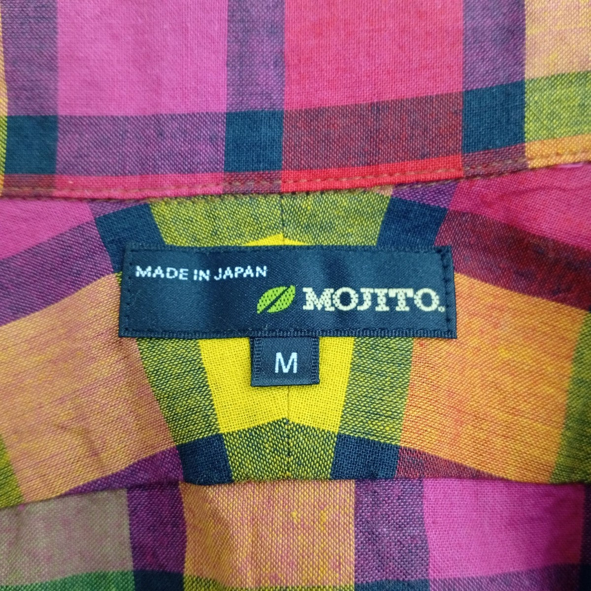 MOJITO チェック半袖シャツ2082-1603 古着・中古-3枚目のアイテム画像