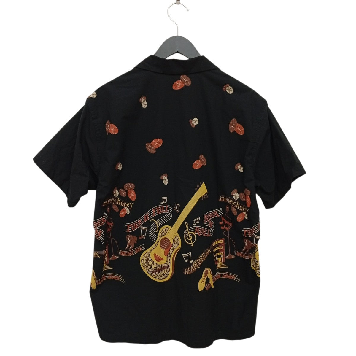 BROAD COTTON S S Open Shirt ROCK’N’ROLL GUITAR半袖シャツSH38117