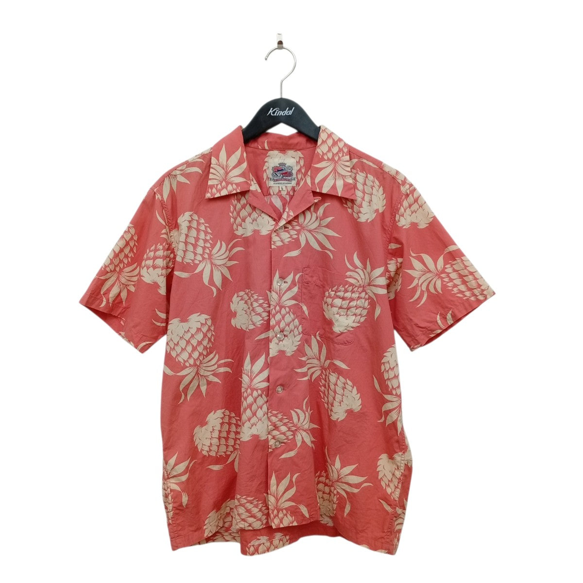 DUKE KAHANAMOKU COTTON HAWAIIAN SHIRT DUKE’S PINEAPPLEアロハシャツDK37811 古着・中古-1枚目のアイテム画像