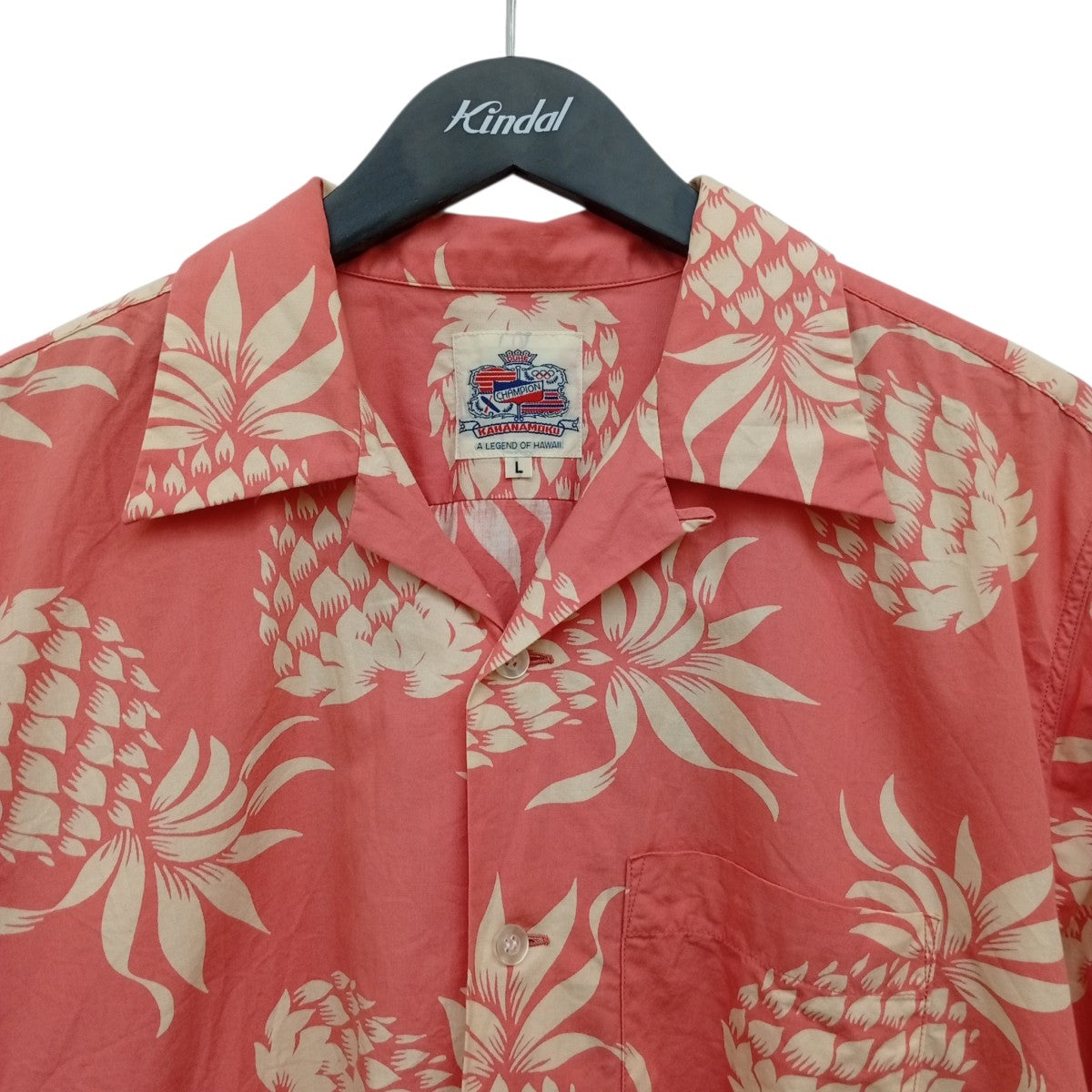 DUKE KAHANAMOKU COTTON HAWAIIAN SHIRT DUKE’S PINEAPPLEアロハシャツDK37811 古着・中古-5枚目のアイテム画像