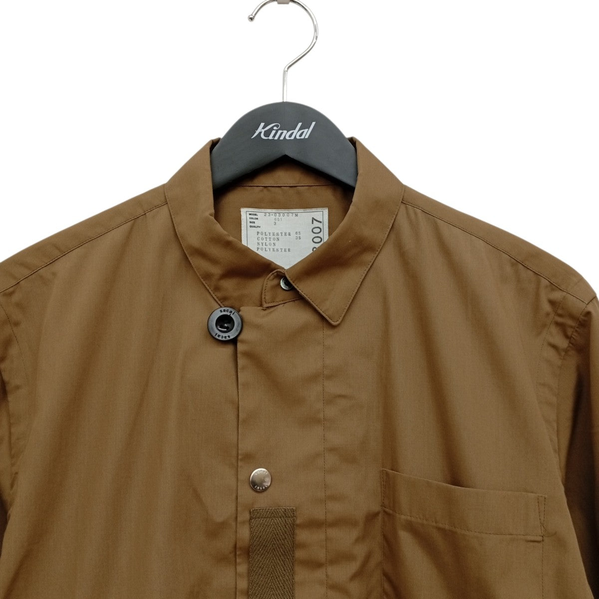 sacai(サカイ) 長袖シャツ23-03007M 23-03007M カーキ サイズ 3