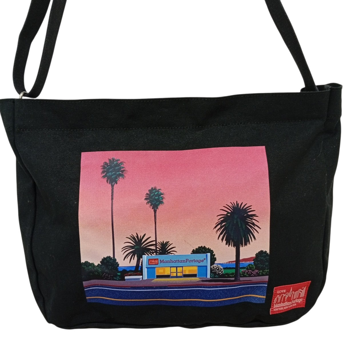Manhattan Portage×永井博 ショルダーバッグB21885 古着・中古-2枚目のアイテム画像