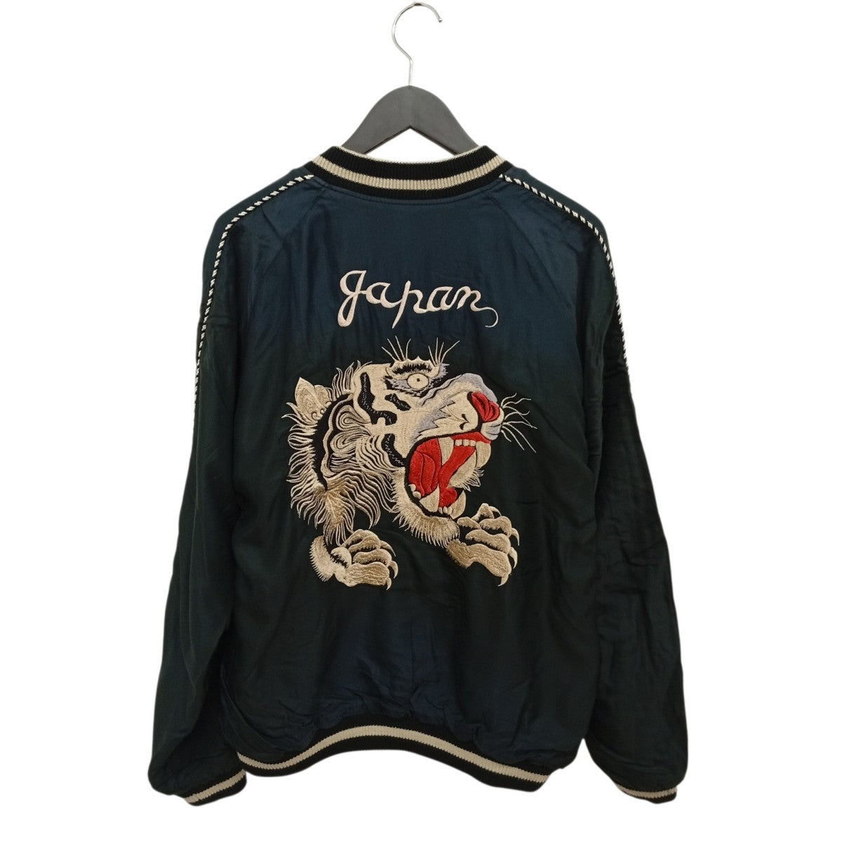 東洋エンタープライズ Mid 1950s Style Acetate Souvenir Jacket “TIGER HEAD” × “CHEVY LOVER” (AGING MODEL)スカジャンTT15878 古着・中古-2枚目のアイテム画像