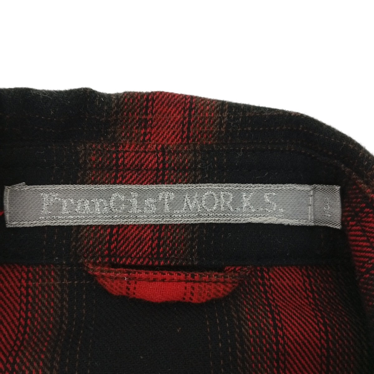 Spangle Ombre Check Zip-Up Shirt JacketチェックシャツジャケットMS2517
