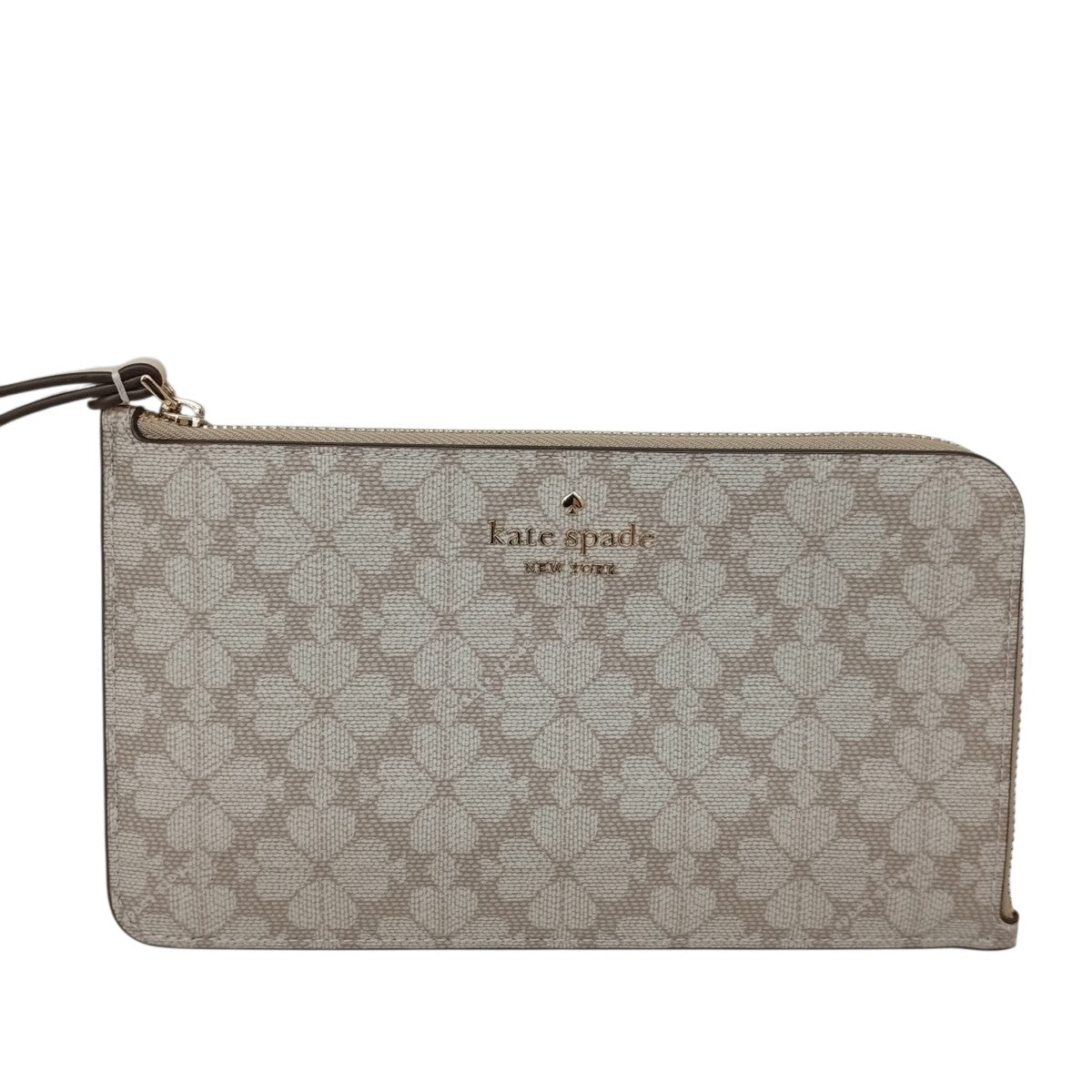 Kate Spade ルーシー スペード フラワー ミディアム L-ジップ リスレットポーチKG487 古着・中古-1枚目のアイテム画像