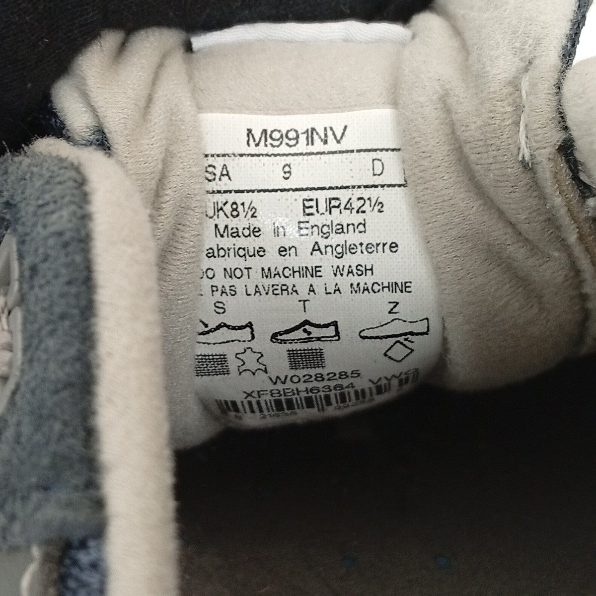 NEW BALANCE スニーカーM991NV 古着・中古-7枚目のアイテム画像