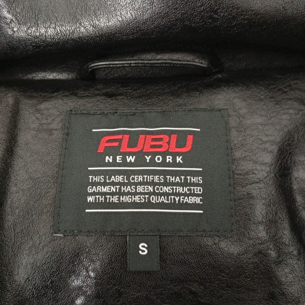FUBU ECO LEATHER PUFFER JACKET中綿ジャケットFAM-42302 古着・中古-3枚目のアイテム画像
