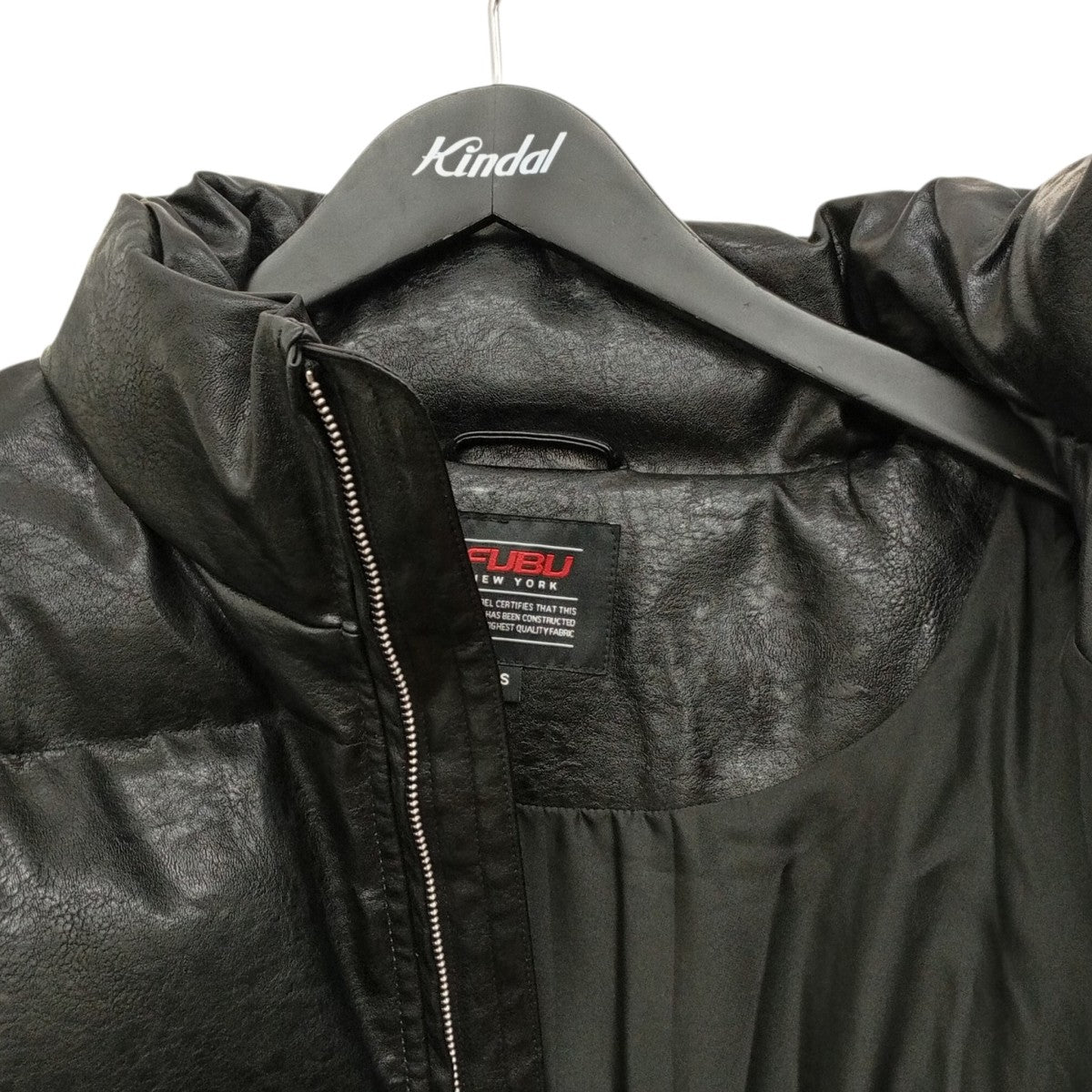 FUBU ECO LEATHER PUFFER JACKET中綿ジャケットFAM-42302 古着・中古-6枚目のアイテム画像
