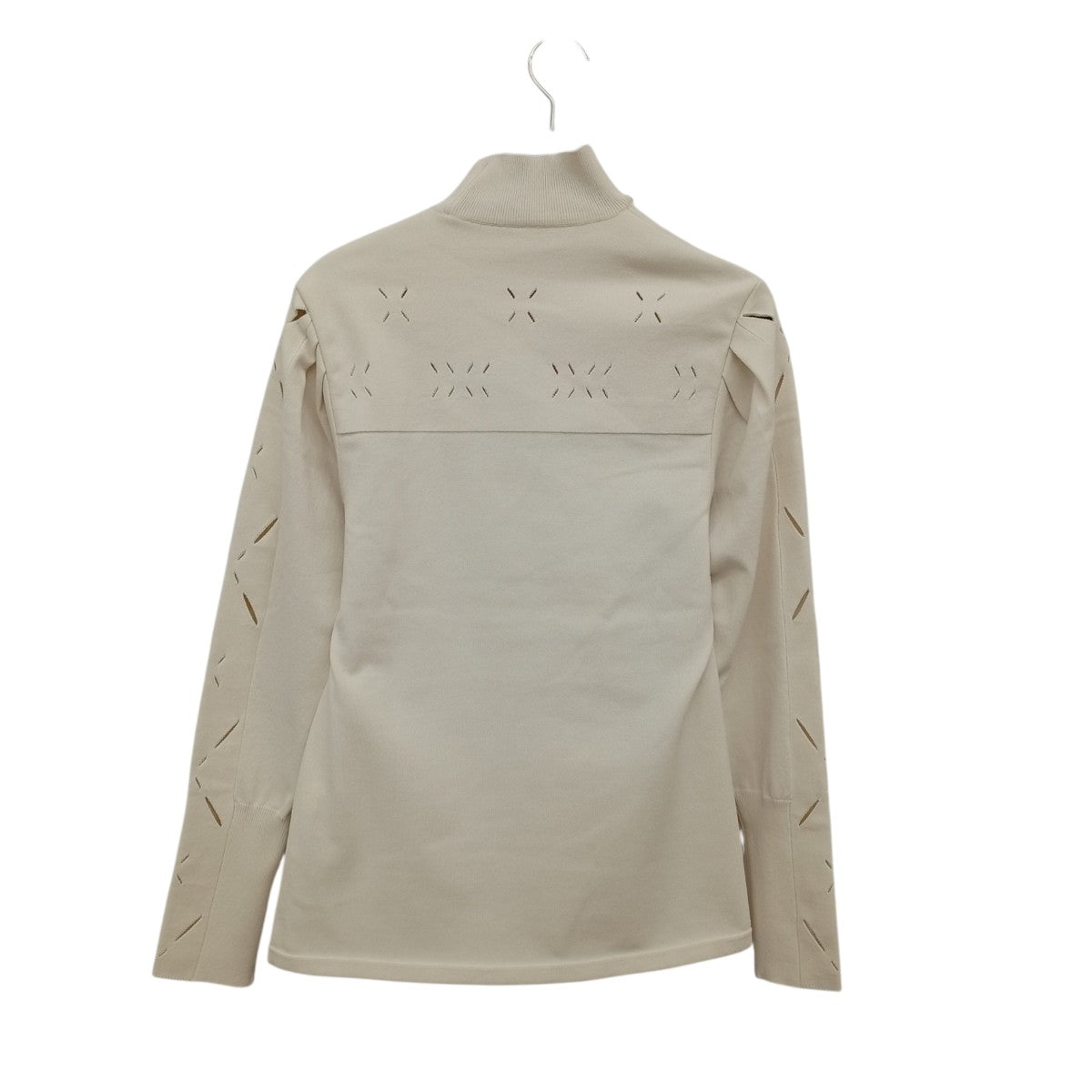 Eyelet High Neck Knitted TopセーターMM25FW-KN074