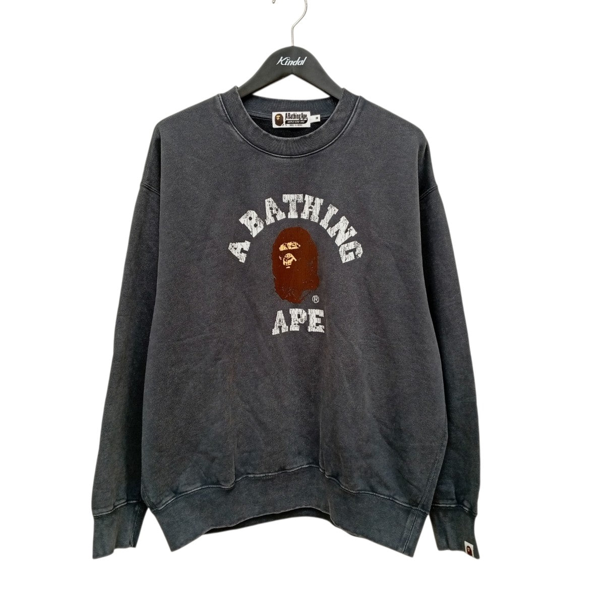 A BATHING APE ダメージ加工トレーナー001SWL801308M 古着・中古-1枚目のアイテム画像