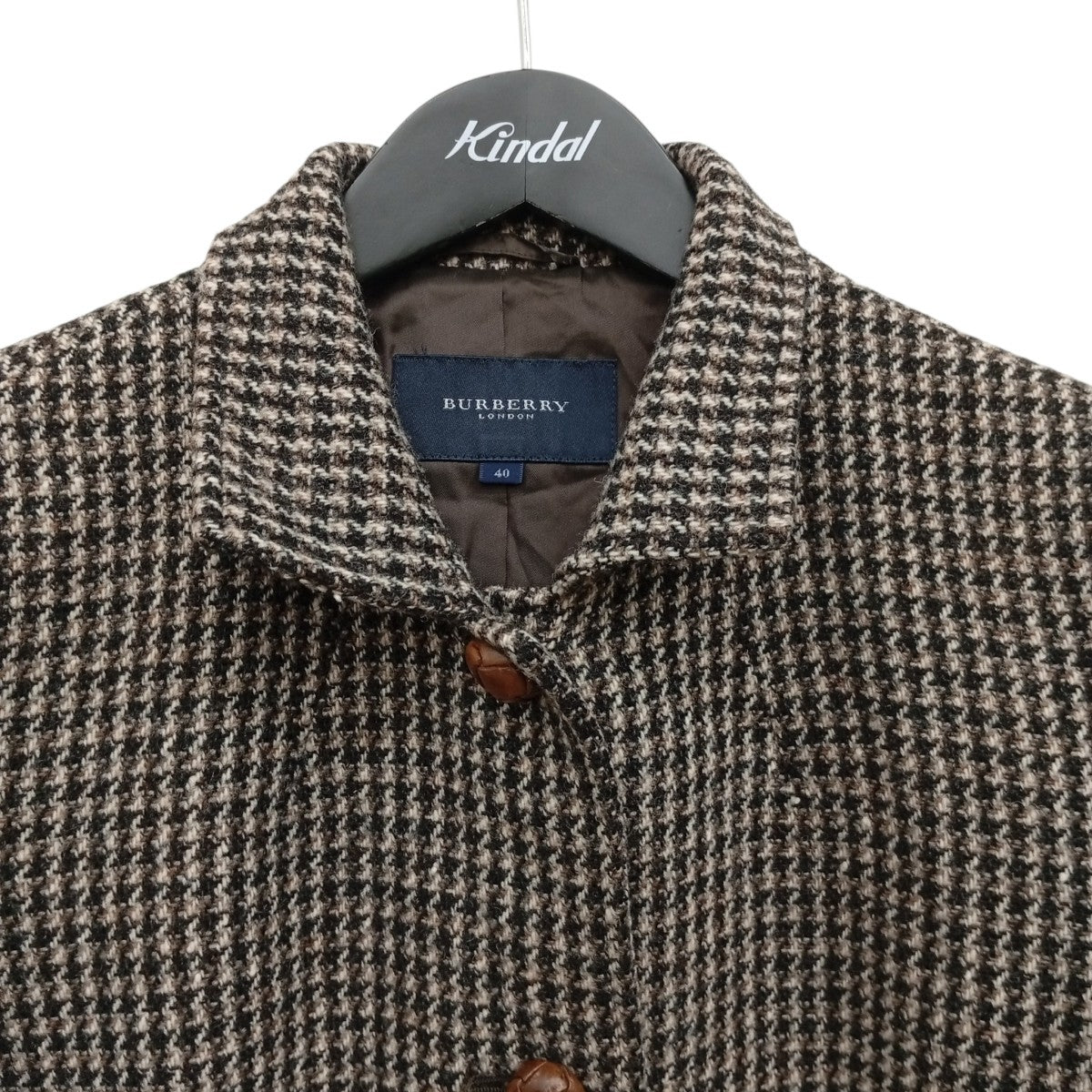 BURBERRY LONDON 千鳥格子ツイードジャケットFC023-780-55 古着・中古-5枚目のアイテム画像
