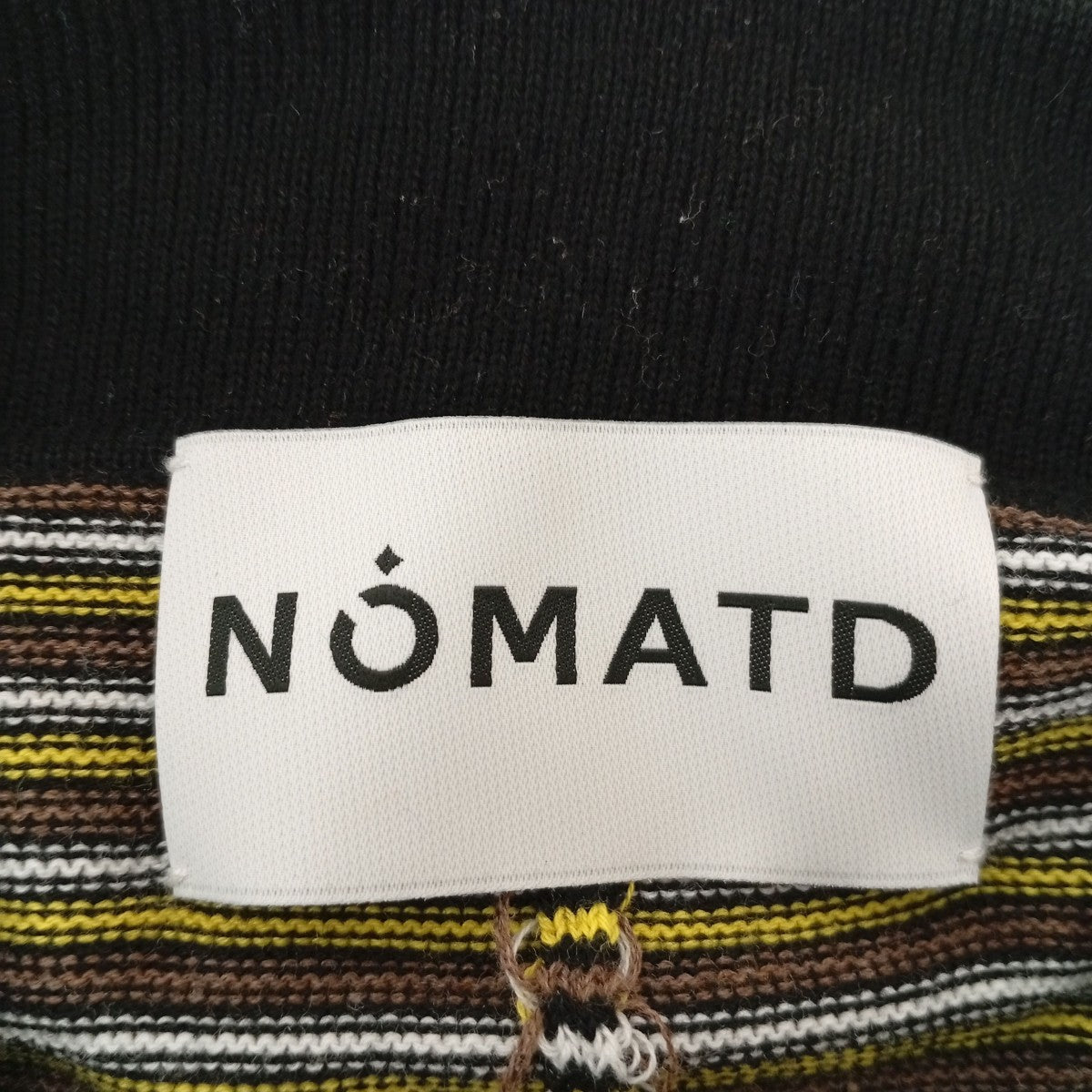 NOMA t．d． NOMA Stripe Knit PoloポロシャツN37-KN01 古着・中古-3枚目のアイテム画像