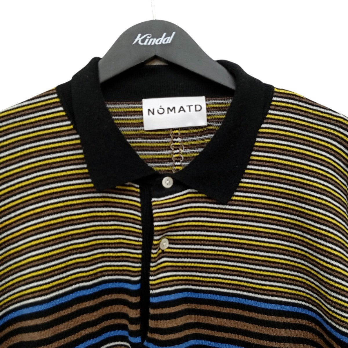 NOMA t．d． NOMA Stripe Knit PoloポロシャツN37-KN01 古着・中古-5枚目のアイテム画像
