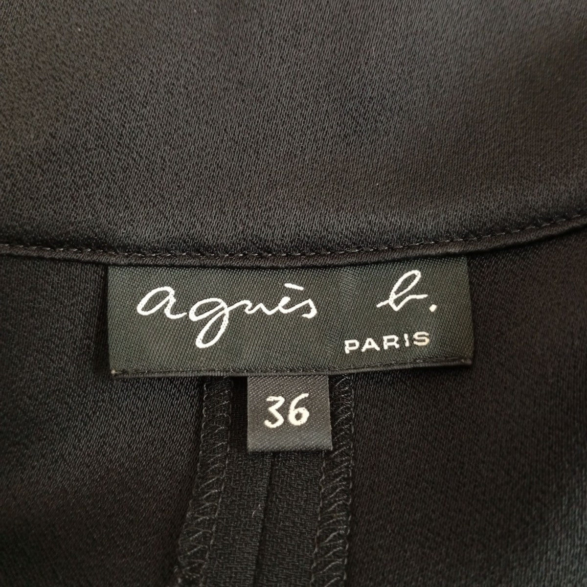 agnes b ハーフジップ半袖カットソーL512U700 古着・中古-3枚目のアイテム画像