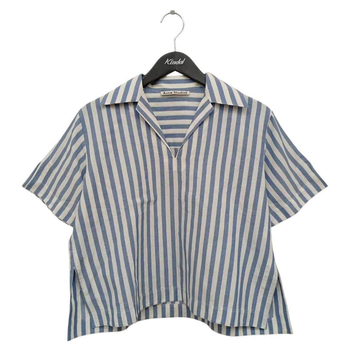 ACNE STUDIOS ストライプ半袖ブラウスFN-WN-BLOU000071 古着・中古-1枚目のアイテム画像