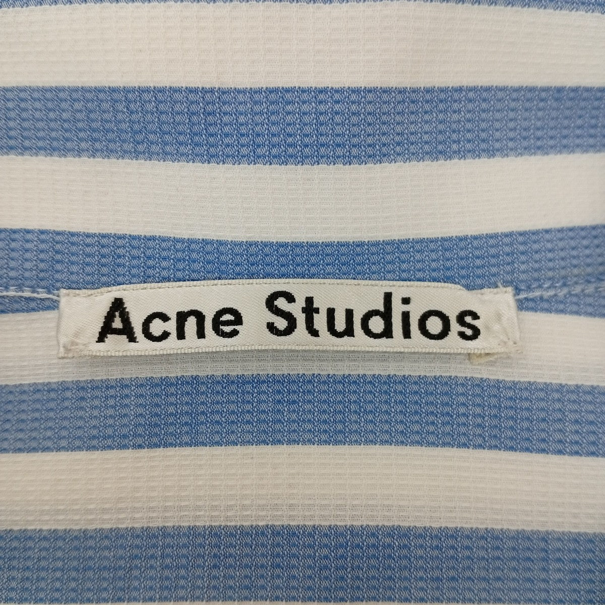 ACNE STUDIOS ストライプ半袖ブラウスFN-WN-BLOU000071 古着・中古-3枚目のアイテム画像