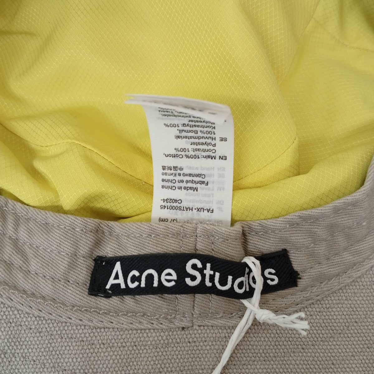 ACNE STUDIOS Canvas Bucket HatバケットハットFA-UX-HATS000145 古着・中古-6枚目のアイテム画像