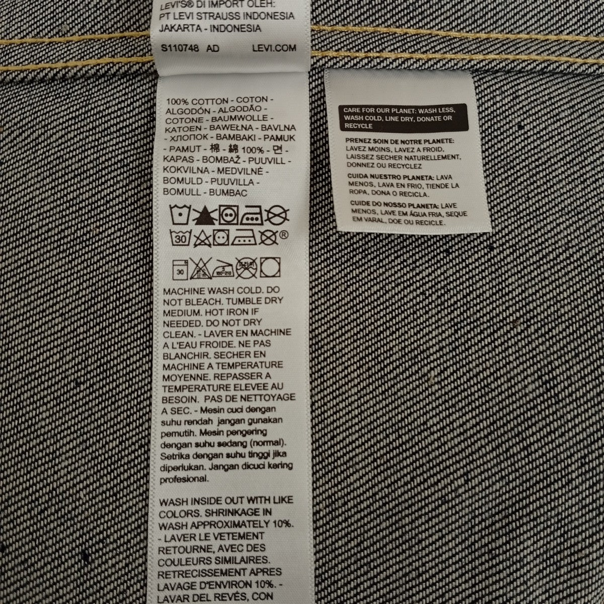 LEVI’S 1st 70s復刻506XX 日本製デニムジャケット70506-0028 古着・中古-4枚目のアイテム画像