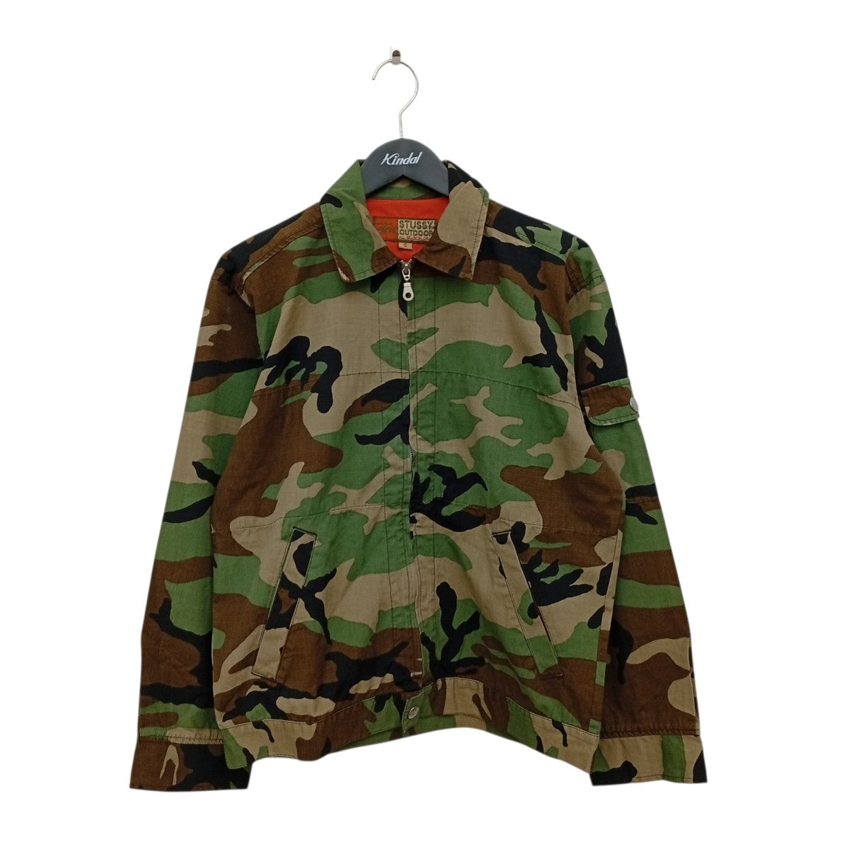 stussy 90s outdoorカモフラージュ柄ジャケット 古着・中古-1枚目のアイテム画像