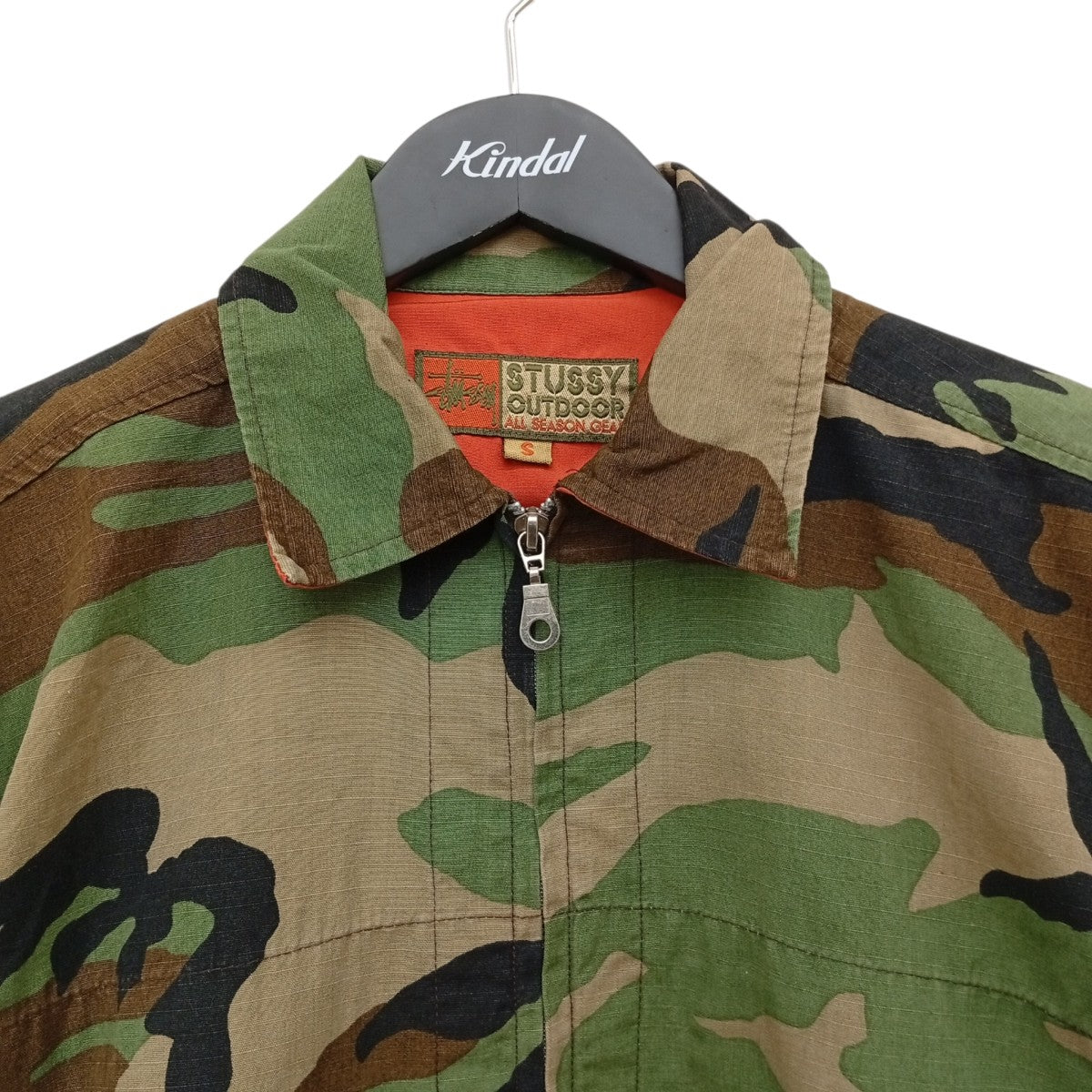 stussy 90s outdoorカモフラージュ柄ジャケット 古着・中古-3枚目のアイテム画像