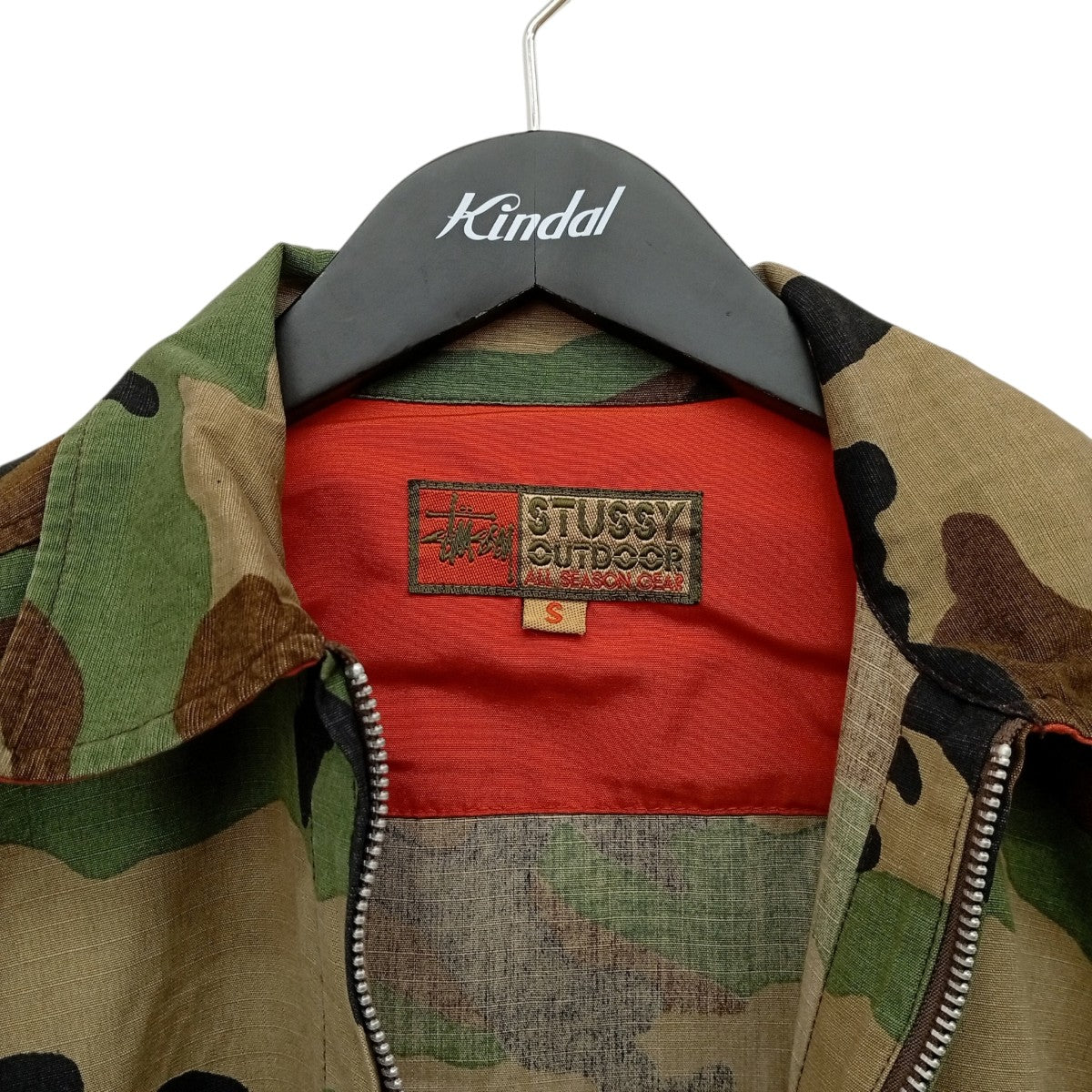 stussy 90s outdoorカモフラージュ柄ジャケット 古着・中古-4枚目のアイテム画像