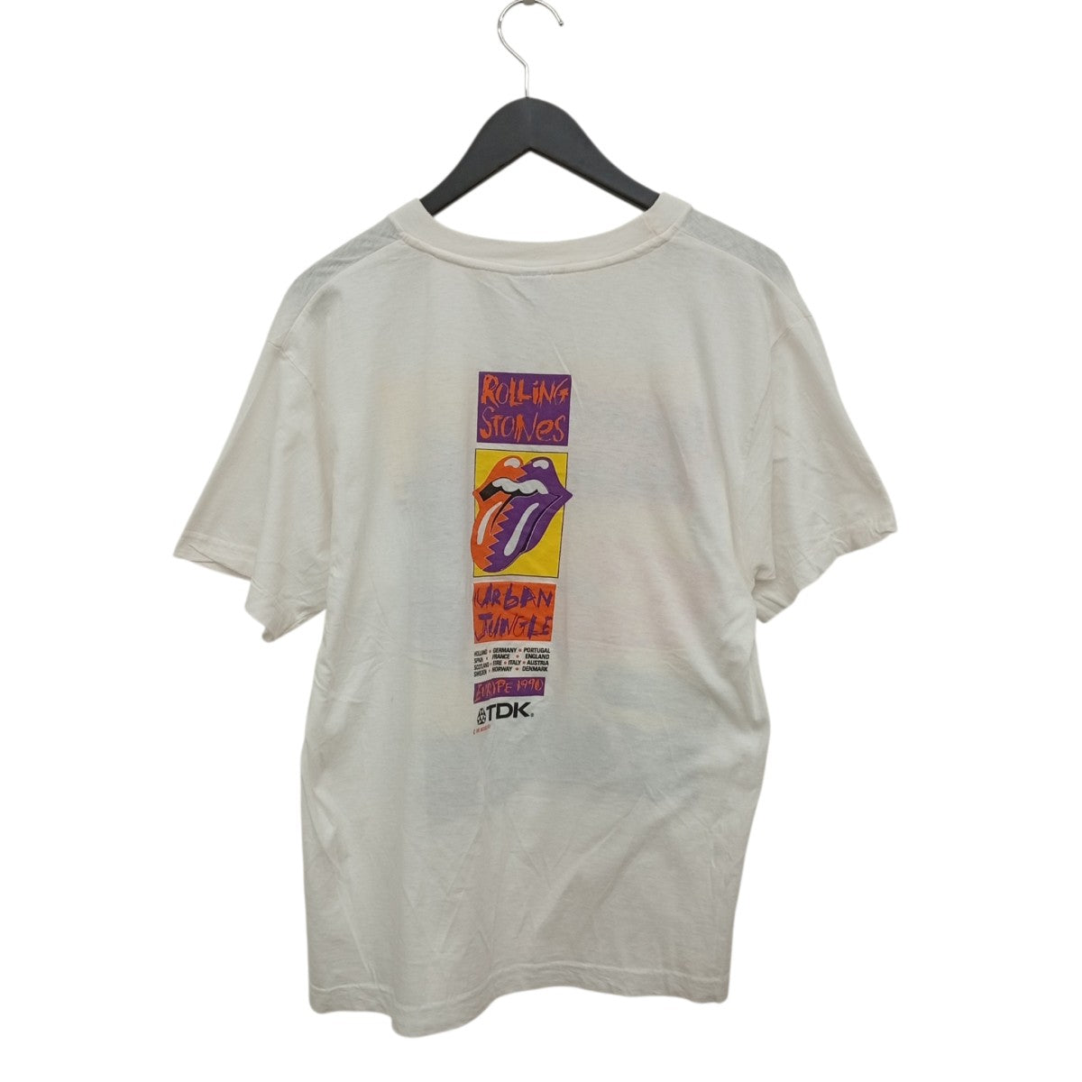 VINTAGE THE ROLLING STONENS EUROPE 1990 URBAN JUNGLETシャツ 古着・中古-2枚目のアイテム画像