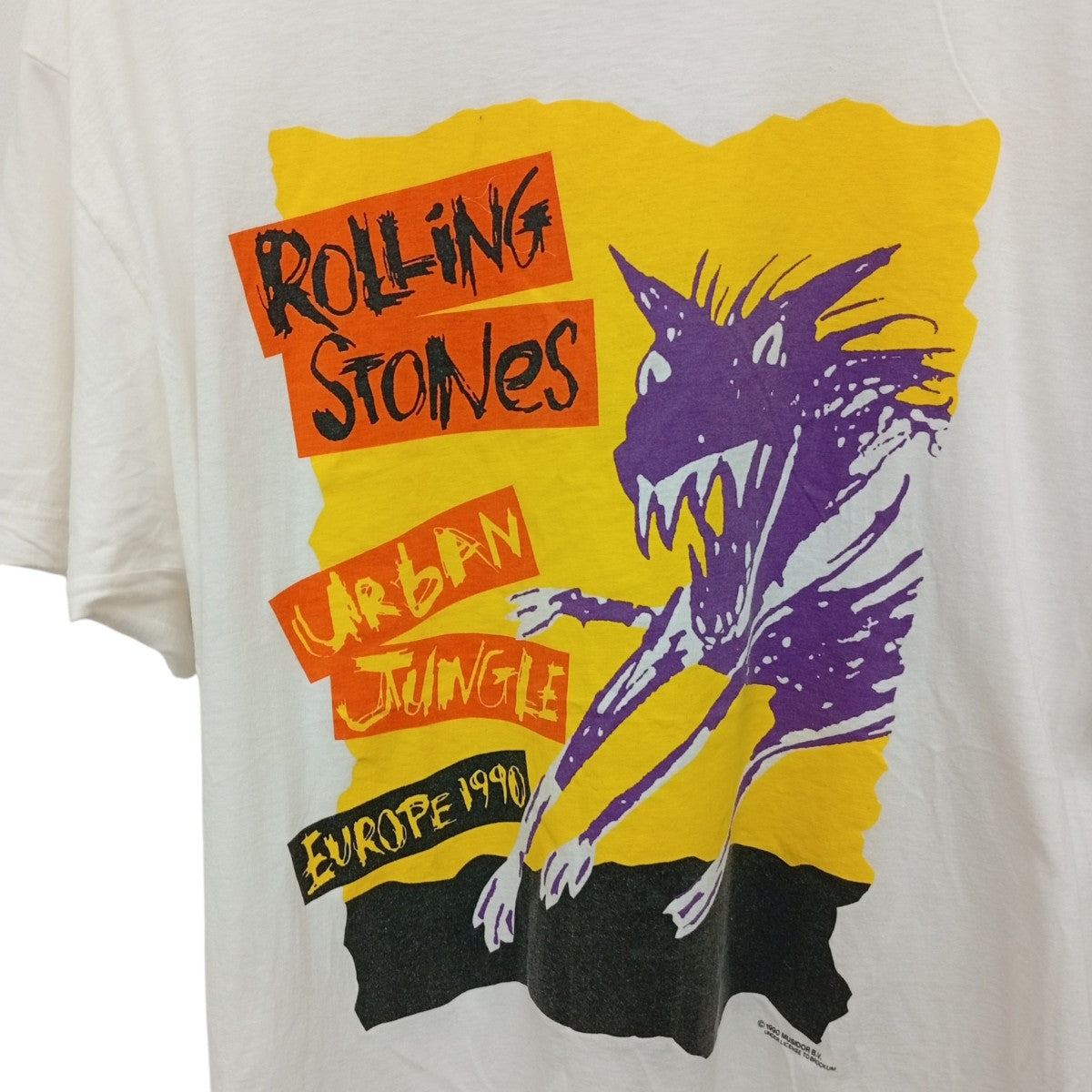 VINTAGE THE ROLLING STONENS EUROPE 1990 URBAN JUNGLETシャツ 古着・中古-5枚目のアイテム画像