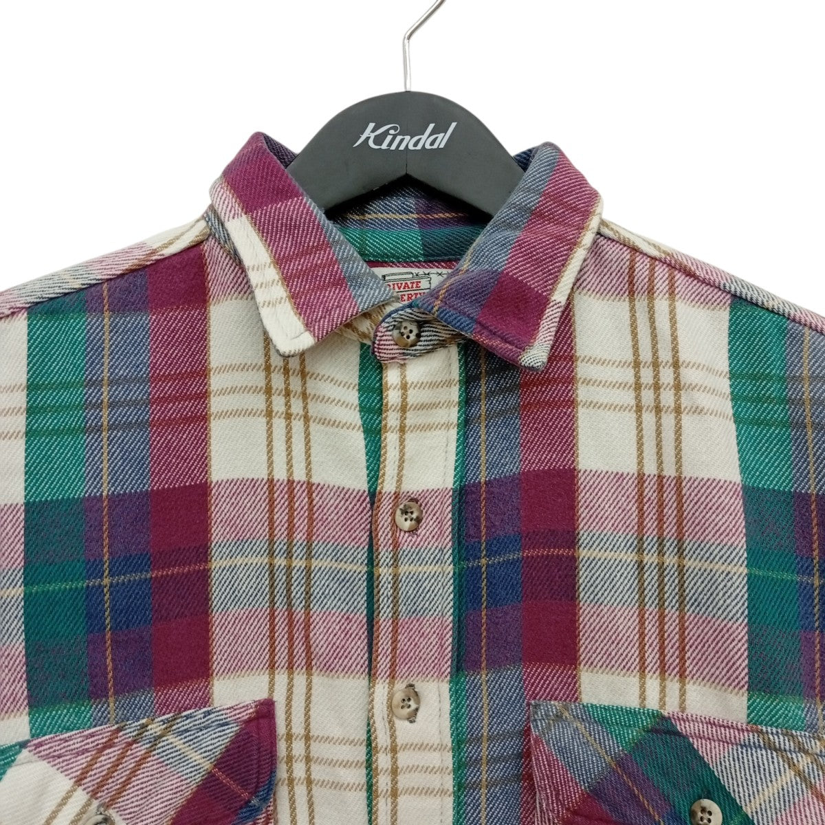 PRIVATE PRORERTY チェックシャツ 古着・中古-5枚目のアイテム画像