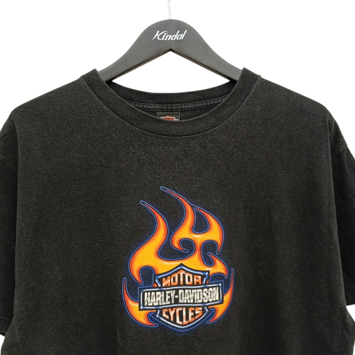 HARLEY-DAVIDSON C2001 フレイムロゴTシャツ 古着・中古-5枚目のアイテム画像