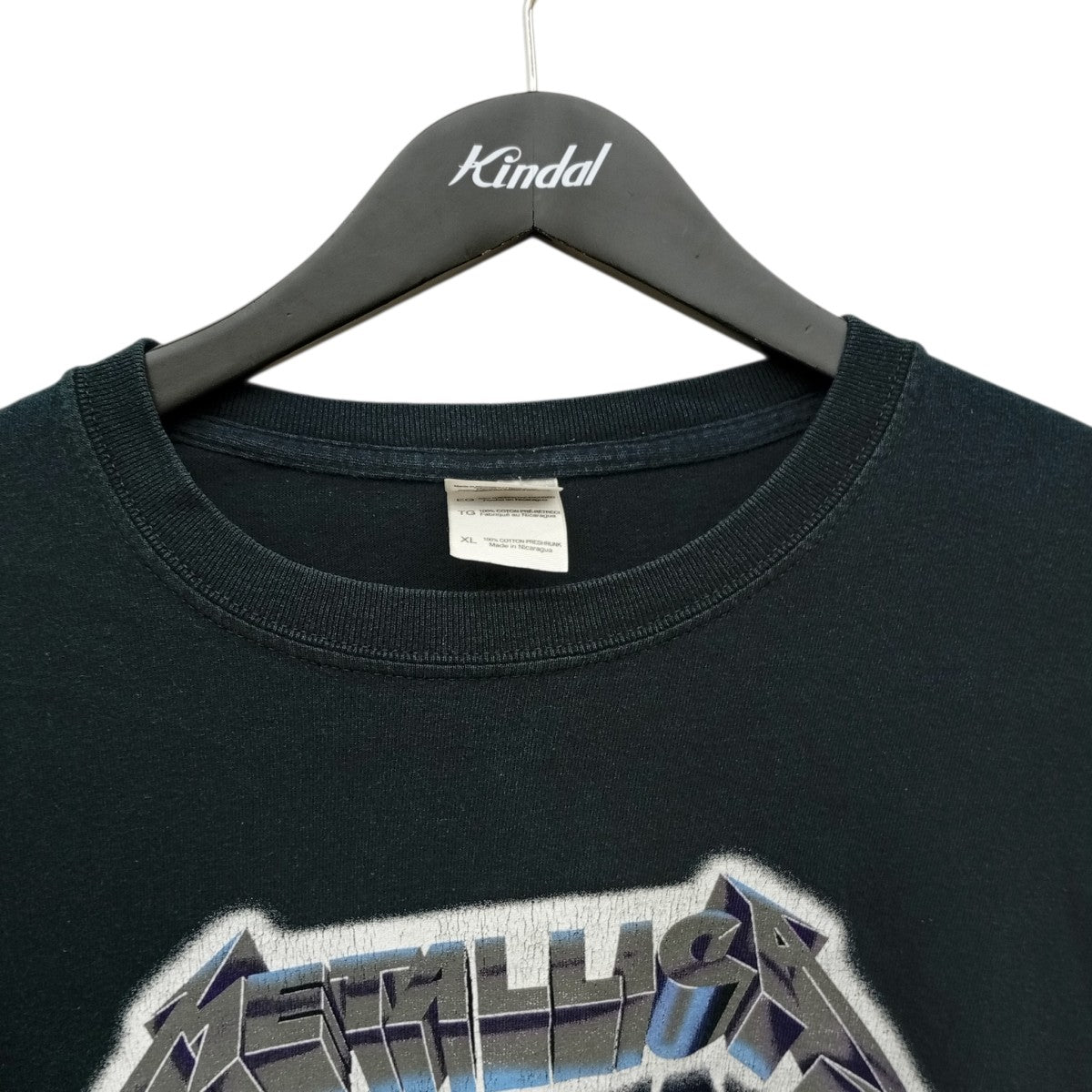 VINTAGE C2007 METALLICA RIDE THE LIGHTNING 袖裾ダブル GILDANTシャツ 古着・中古-7枚目のアイテム画像