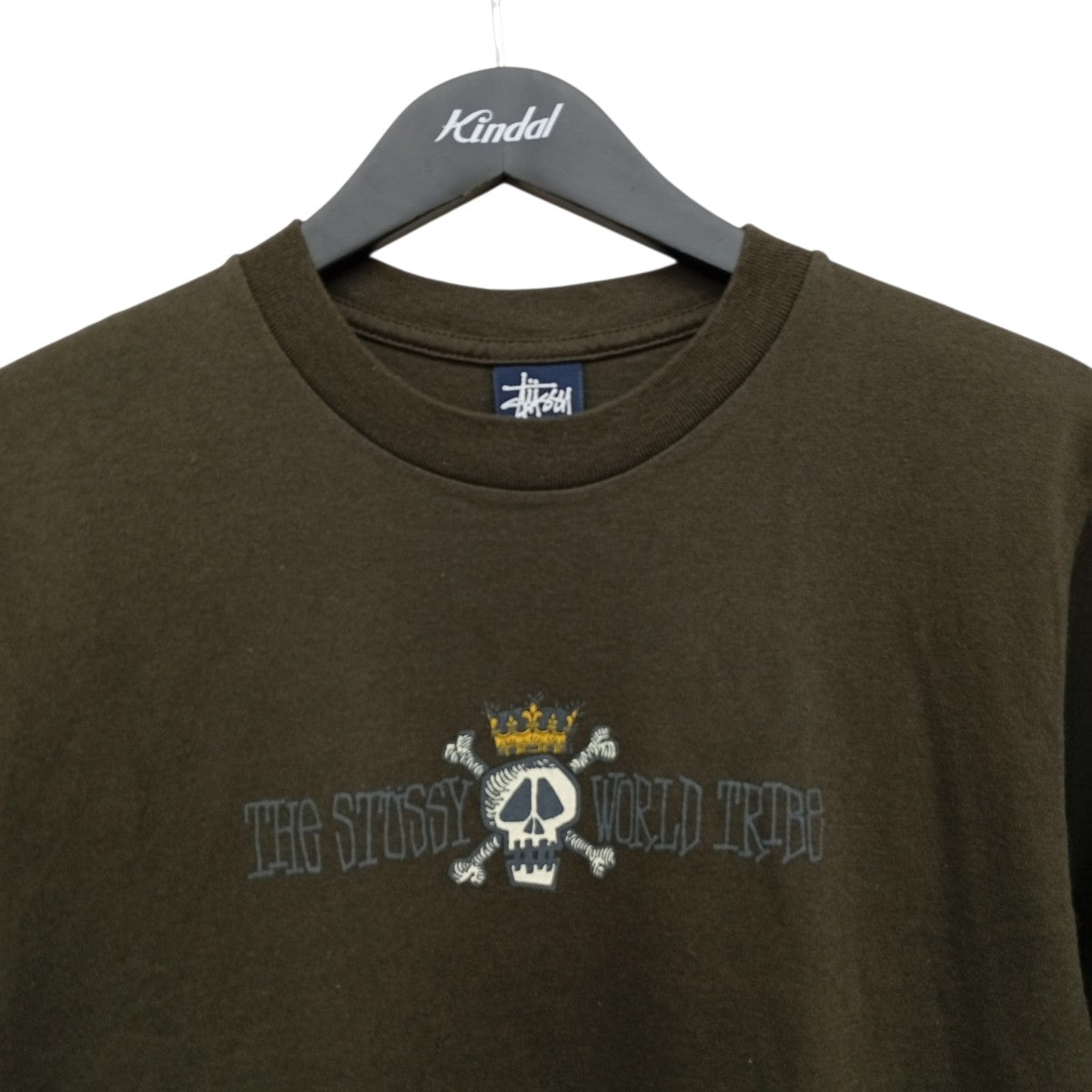 stussy(ステューシー) 紺タグ 90sTシャツ カーキ サイズ M｜【公式