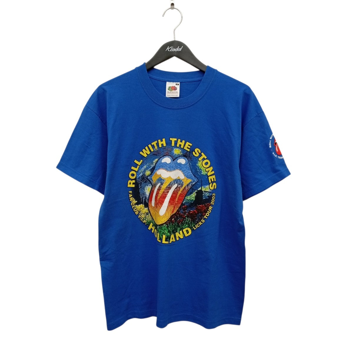 USED C2002 FRUIT OF THE LOOM THE ROLLING STONES LICKS TOUR 2003Tシャツ 古着・中古-1枚目のアイテム画像