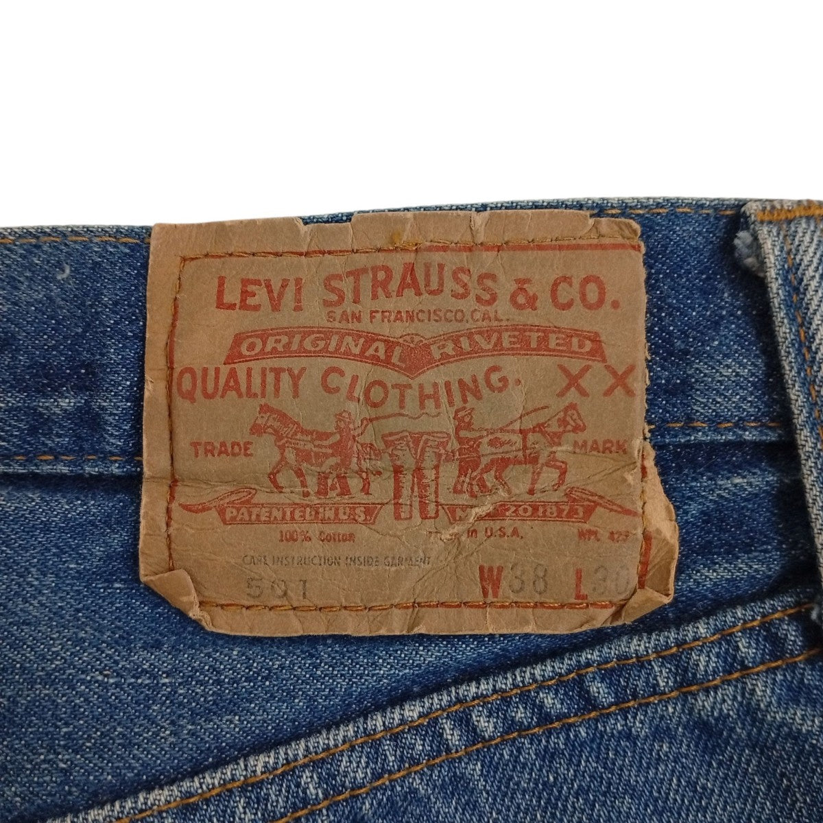LEVI’S 501 66前期 スモールeデニムパンツ 古着・中古-4枚目のアイテム画像