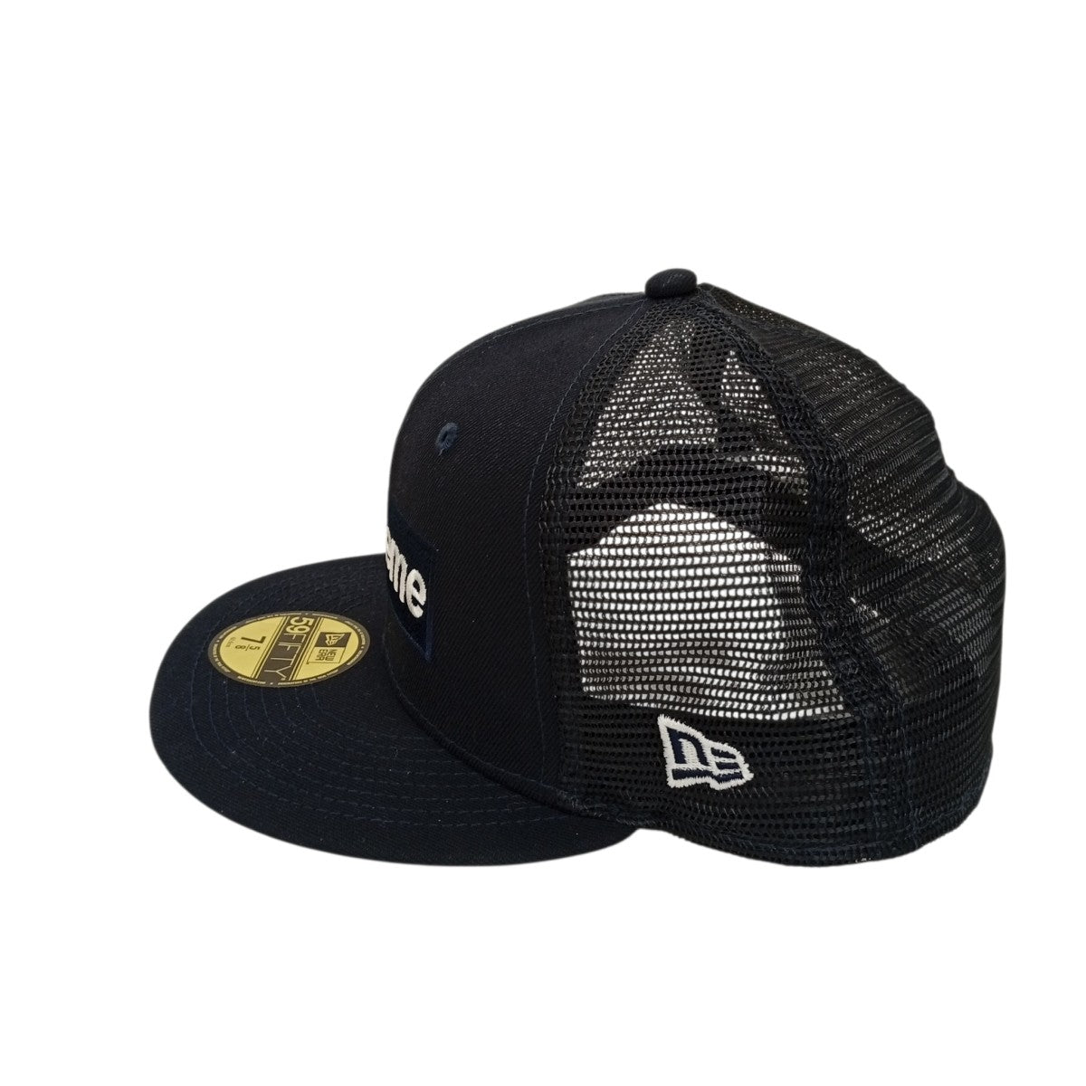 Supreme×New Era Box Logo Mesh Backメッシュキャップ ネイビー サイズ