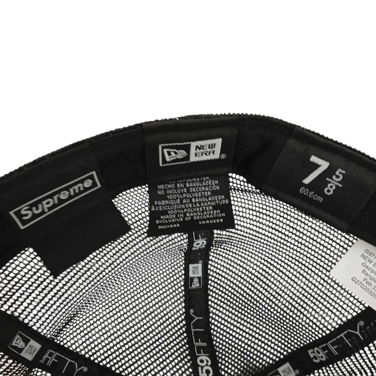 Supreme×New Era Box Logo Mesh Backメッシュキャップ ネイビー サイズ