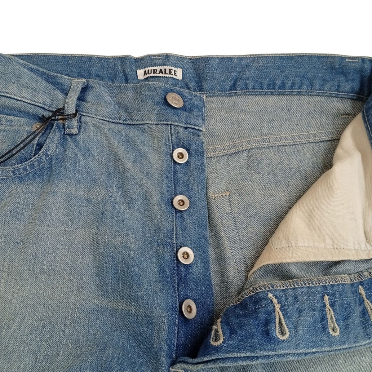 SELVEDGE FADED LIGHT DENIM WIDE PANTSデニムパンツA25SP03DE