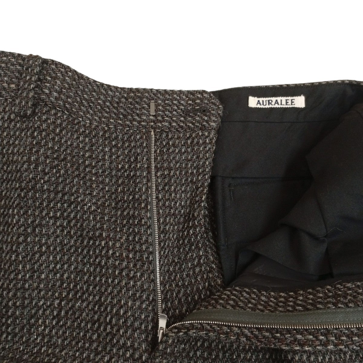 ALPACA WOOL SILK TWEED SLACKSパンツA25AP04LS