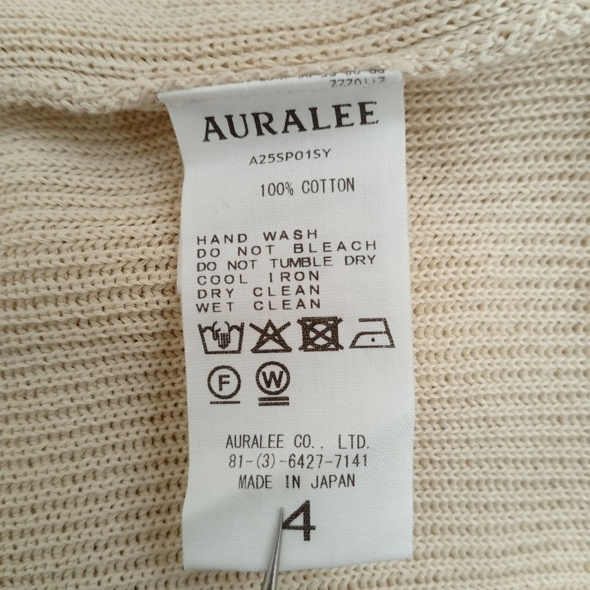 25SSFLAT YARN RIB KNIT P OセーターA25SP01SY