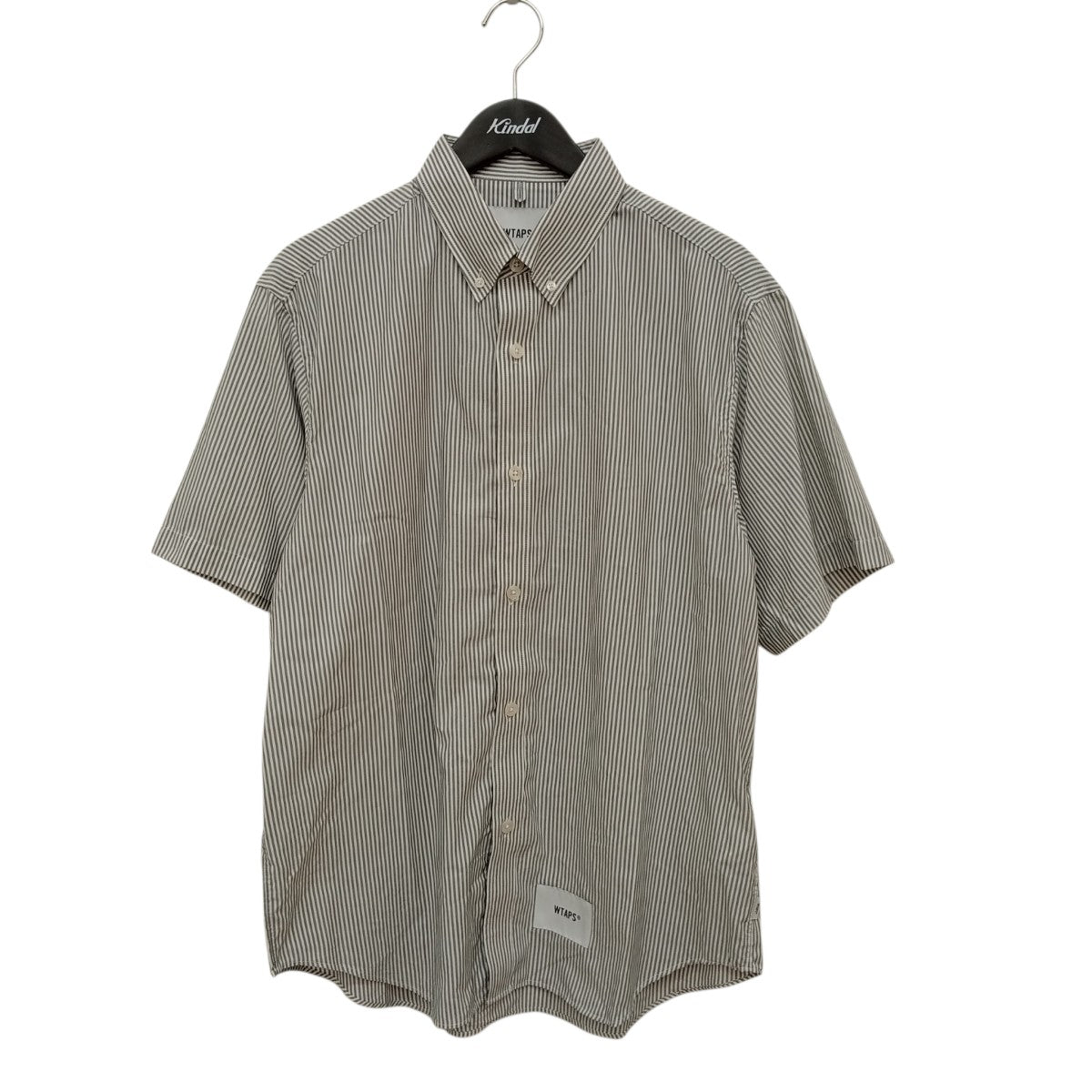BD 01 SS CTPL． Broadcloth． Textile Coolmaxストライプ半袖シャツ241TQDT-SHM04