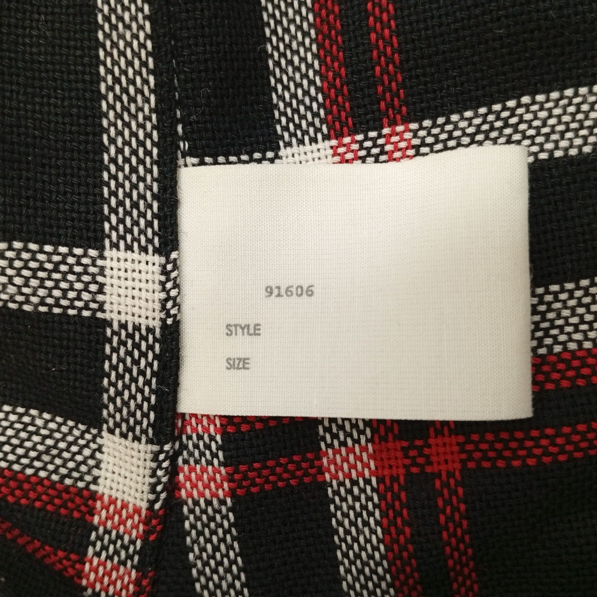 REBEL FABRIC BY UNDERCOVERチェックシャツ1201-SH07-069