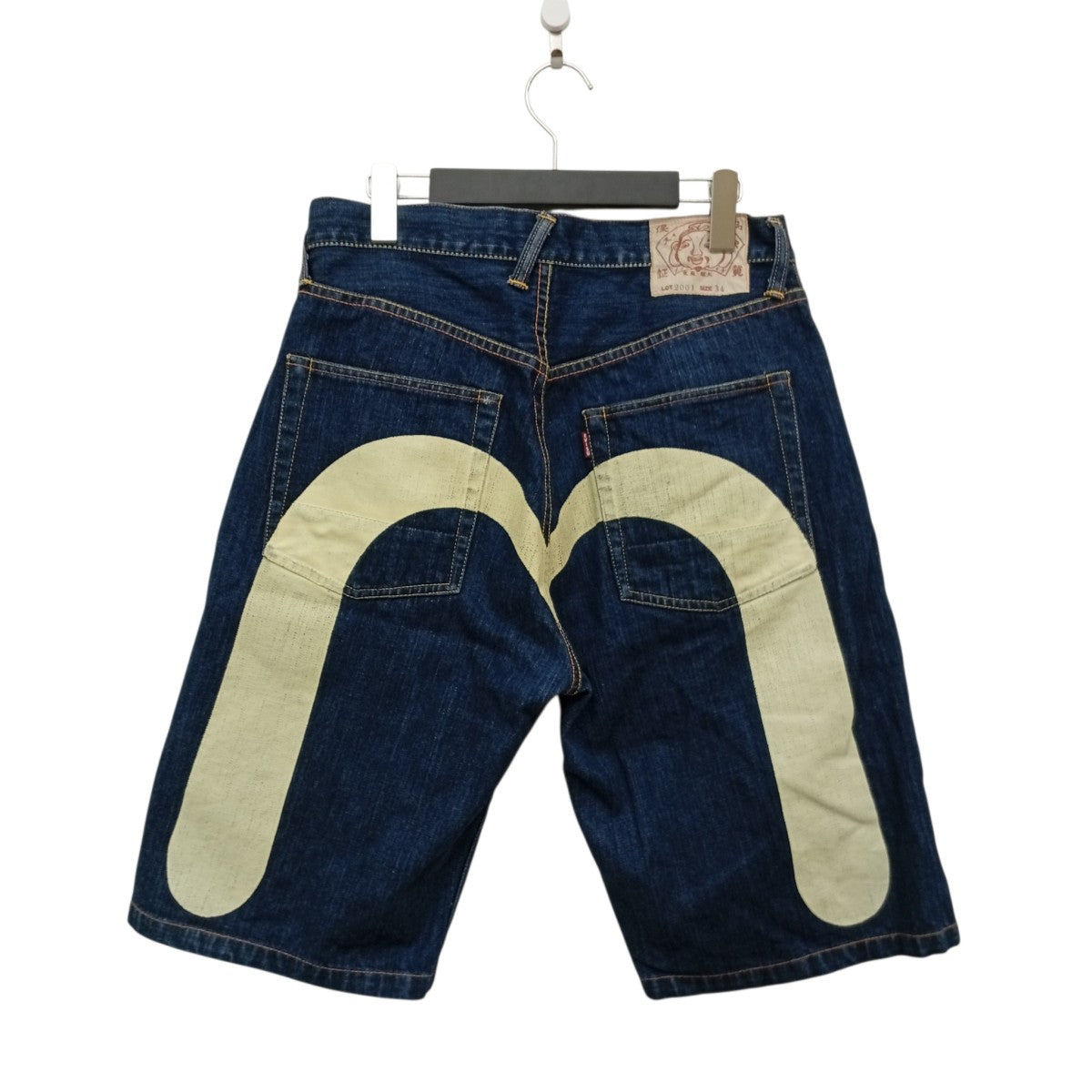 mayu-　EVISU 2001 大黒 ビッグカモメ ハーフデニムパンツ EVISU(エヴィス) ビッグカモメハーフパンツ2001 2001 ブルー サイズ 34