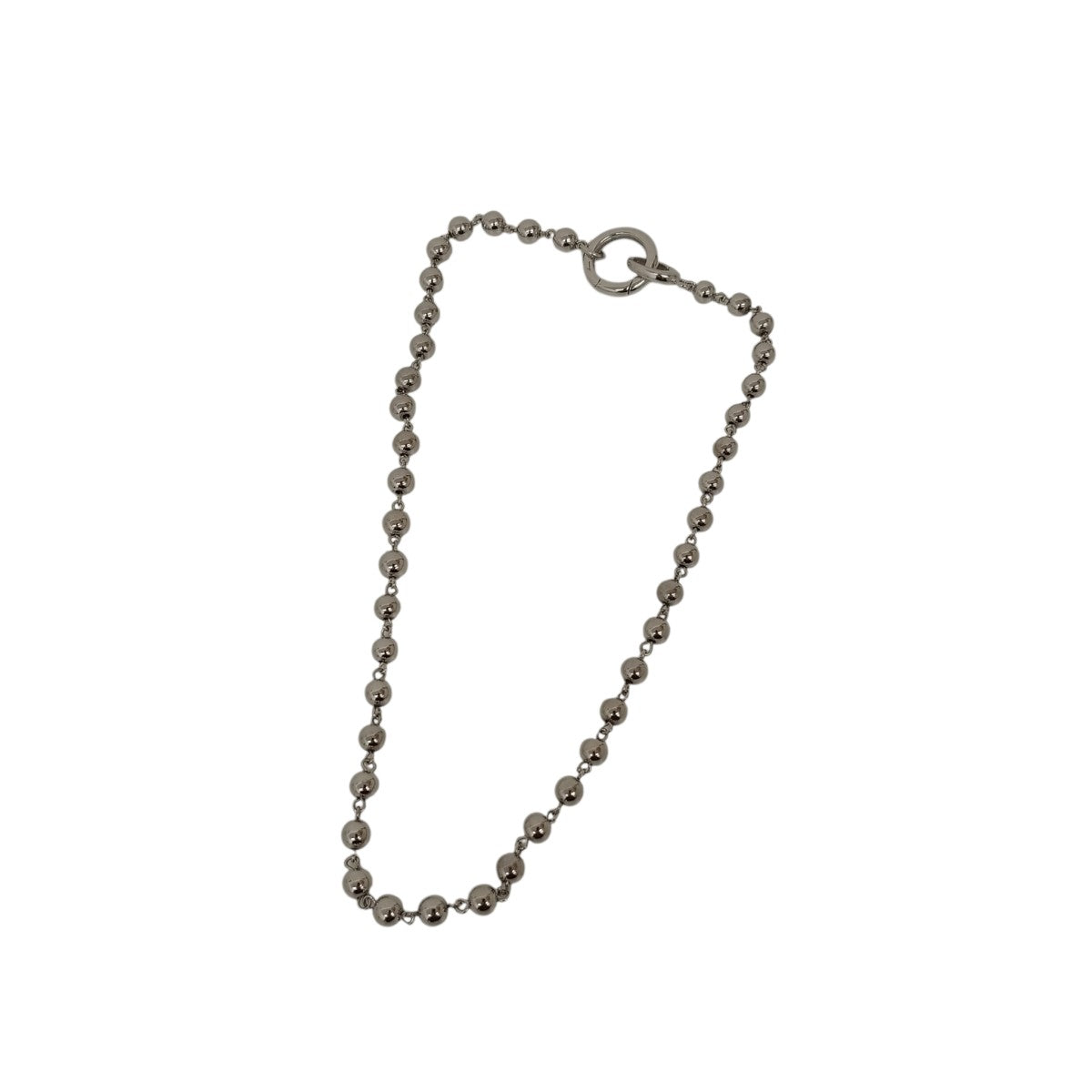 25SSMetal ball carabiner necklaceネックレス131-066