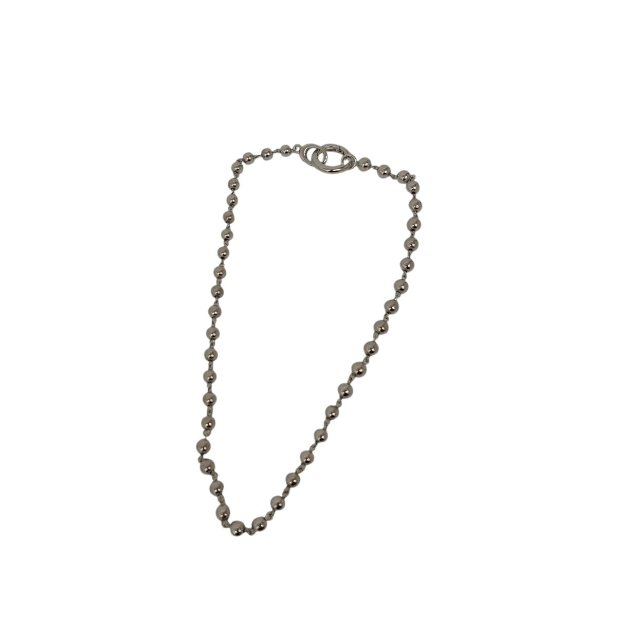 25SSMetal ball carabiner necklaceネックレス131-066
