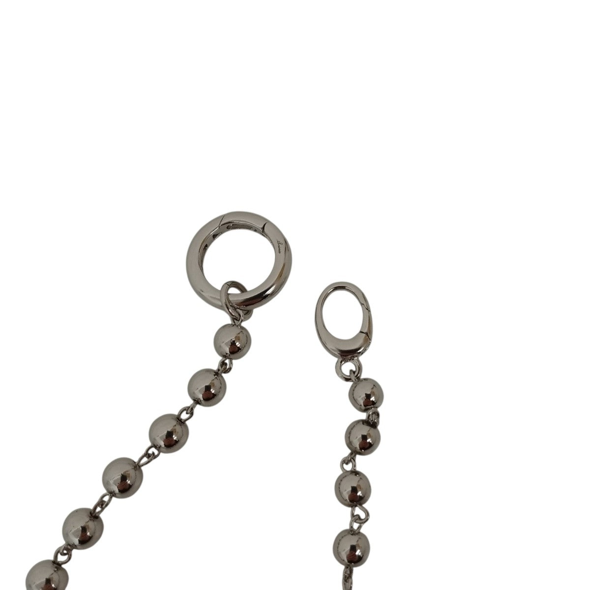 25SSMetal ball carabiner necklaceネックレス131-066
