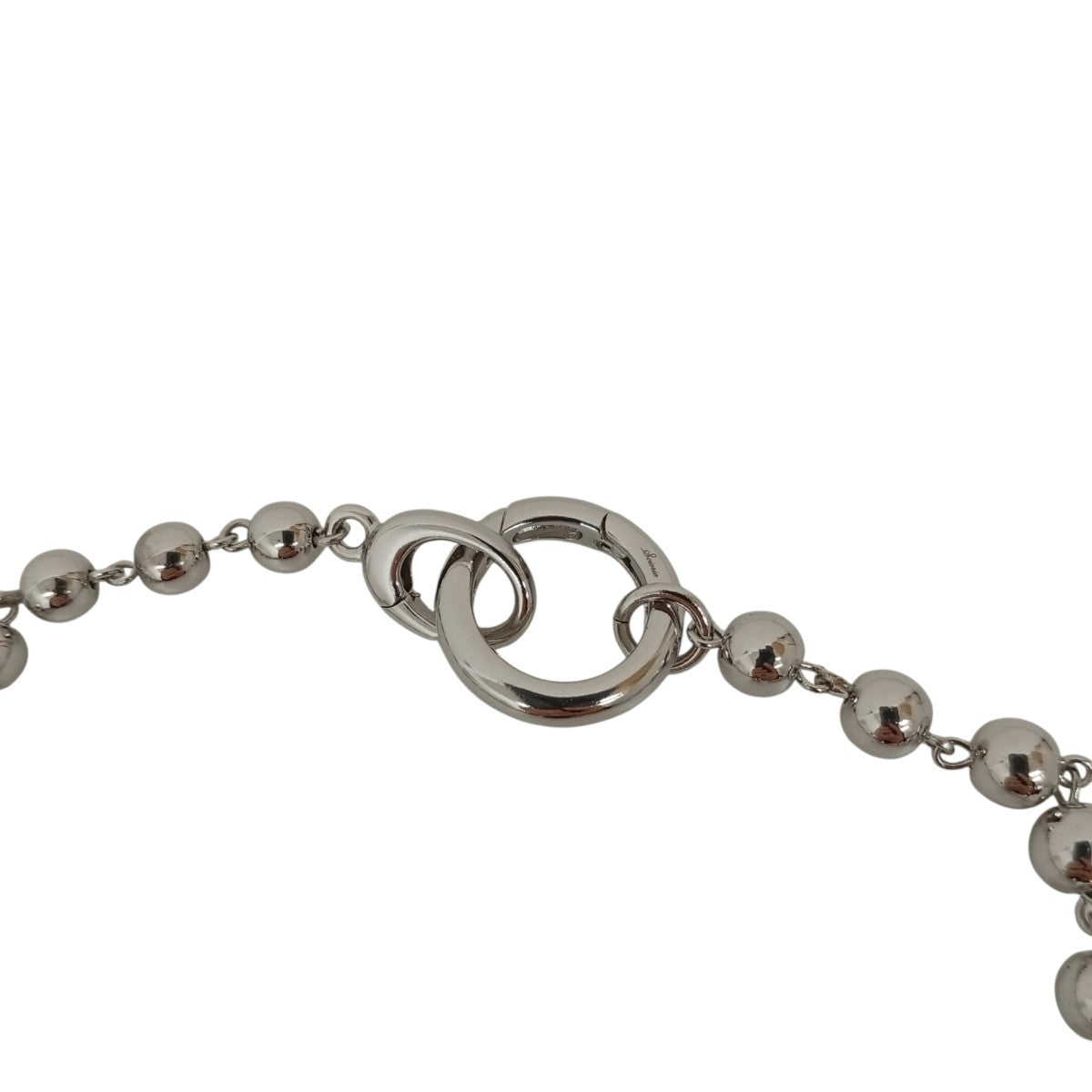 25SSMetal ball carabiner necklaceネックレス131-066