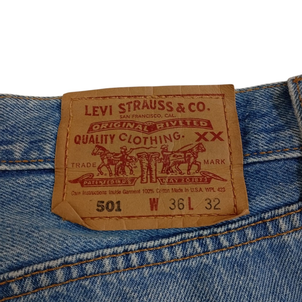 501 裏ボタン653 USA製デニムパンツ