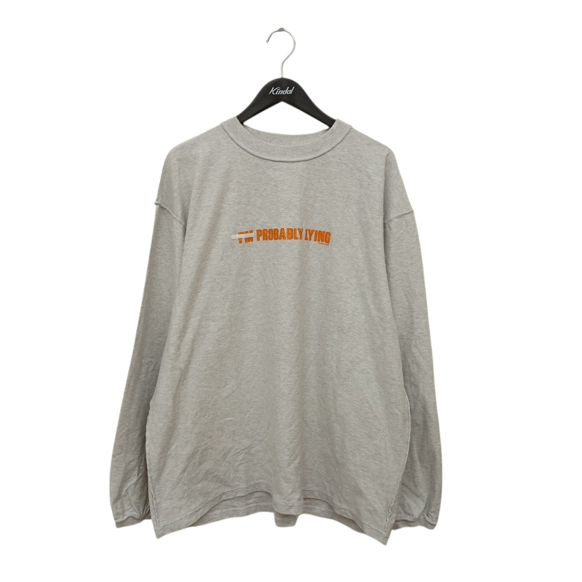 VETEMENTS 18AWInsideout Longsleeve Graphic Tee長袖カットソーUAH19TR318 古着・中古-1枚目のアイテム画像