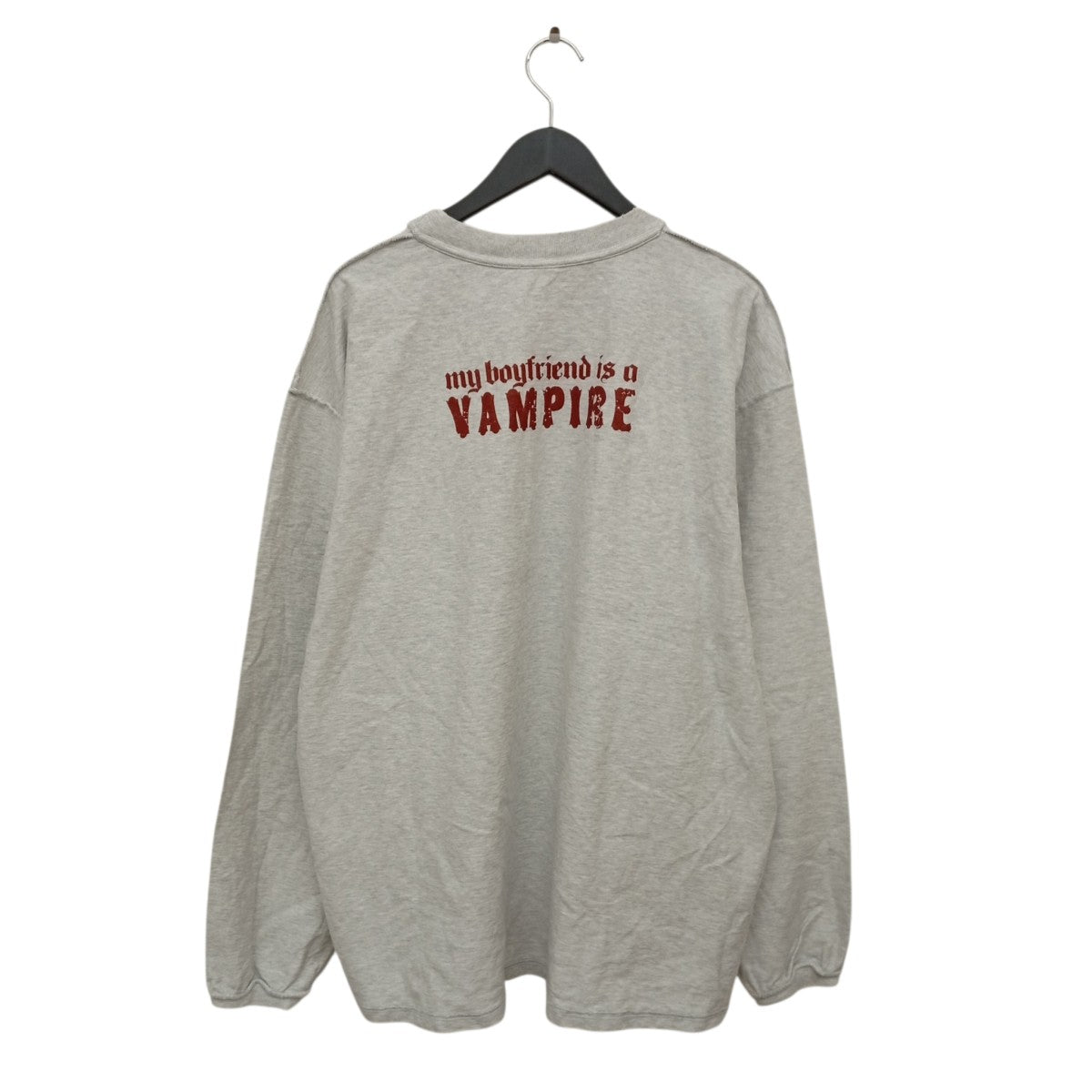 VETEMENTS 18AWInsideout Longsleeve Graphic Tee長袖カットソーUAH19TR318 古着・中古-2枚目のアイテム画像
