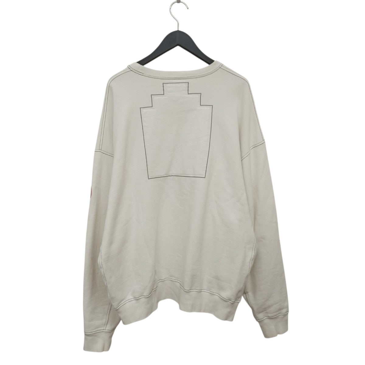 C．E WASHED WHITE TEMPLE CREW NECKトレーナーCES26CS02 古着・中古-2枚目のアイテム画像